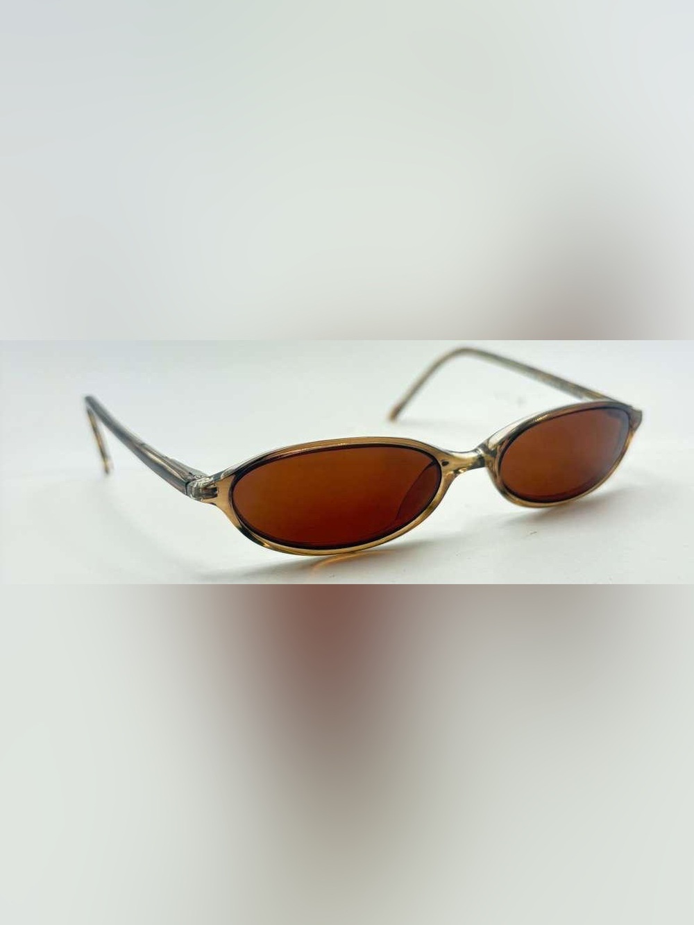 Guess GU1148 Brown Translucent Oval Sunglasses Frames Only